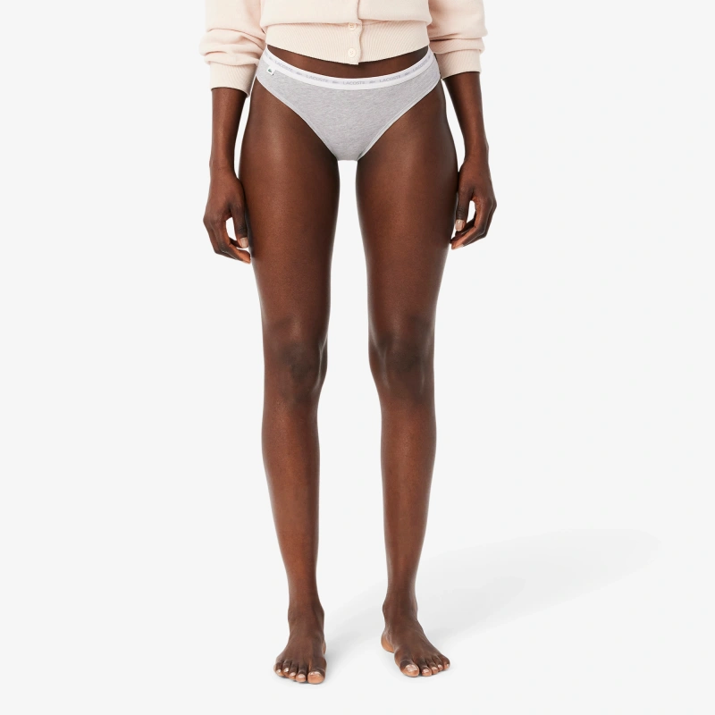 Женские трусы Lacoste из эластичного хлопка (3ед.)