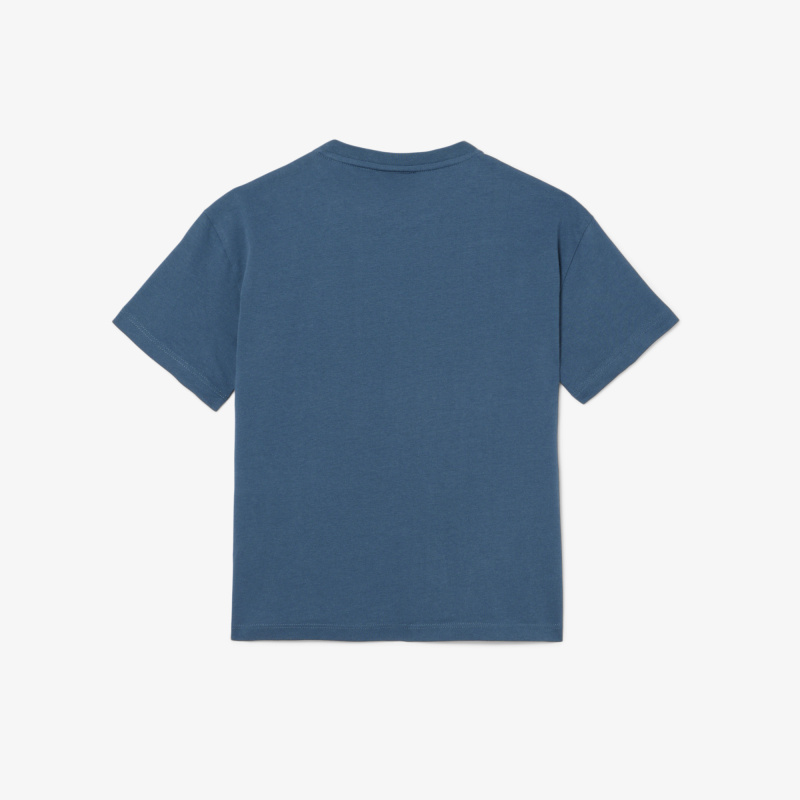 Детская хлопковая футболка Lacoste
