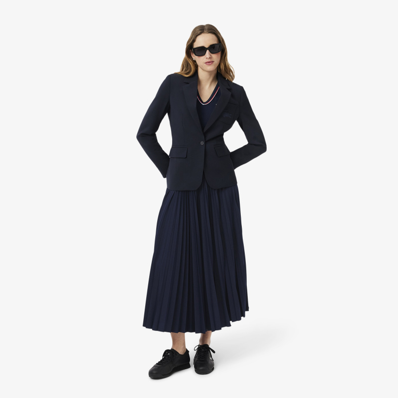 Длинная плиссированная юбка Lacoste с эластичной талией