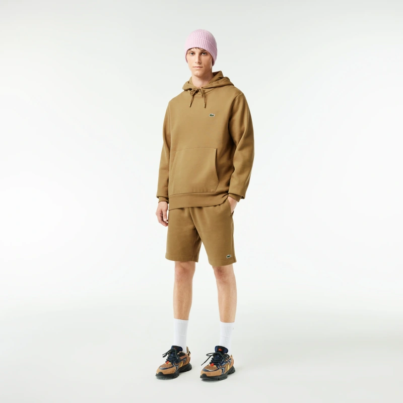 Мужское худи Lacoste классического кроя с флисом