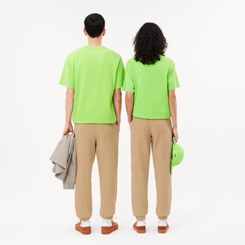 Спортивные хлопковые брюки Lacoste унисекс