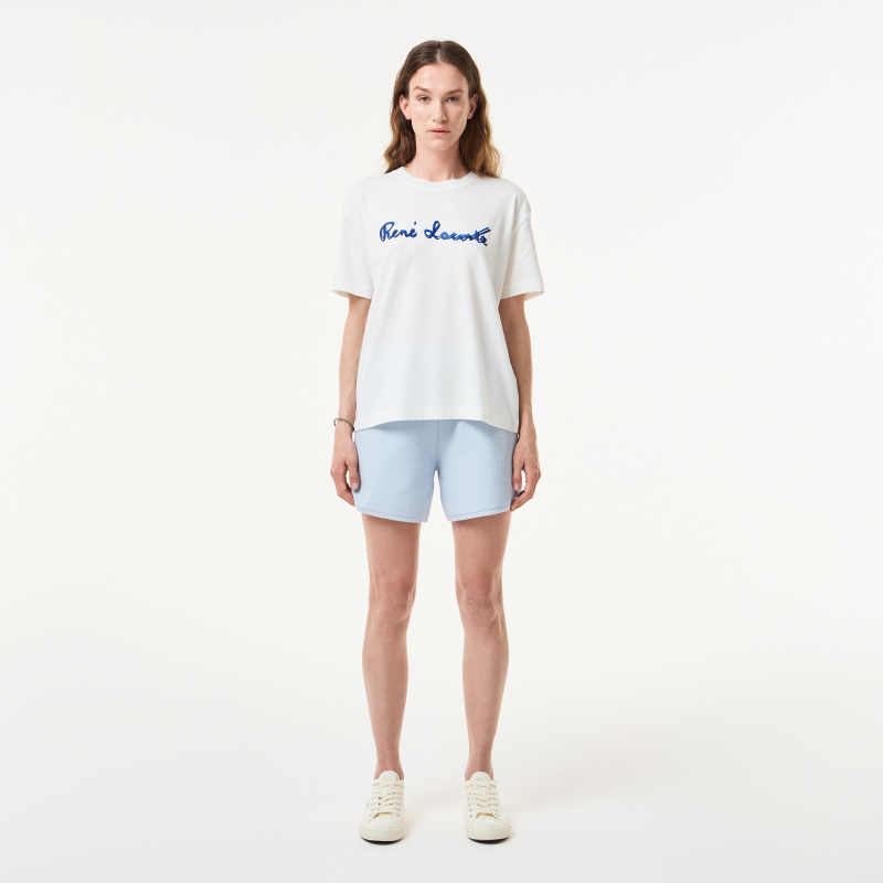 Женская хлопковая футболка Lacoste