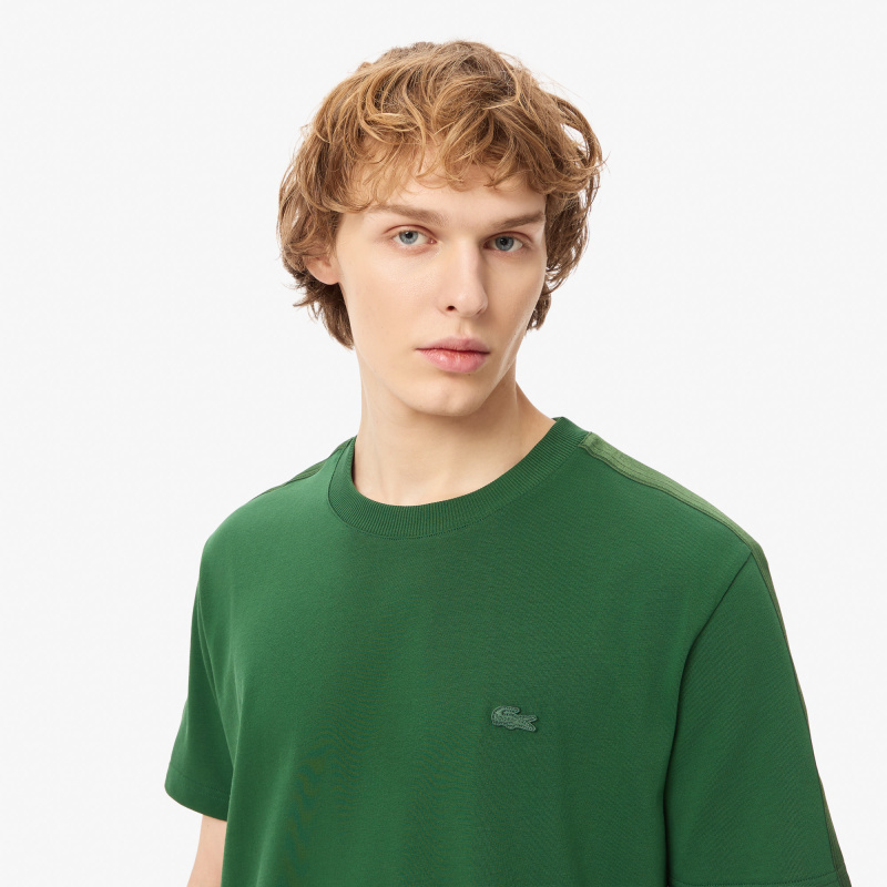 Мужская хлопковая футболка Lacoste стандартного кроя