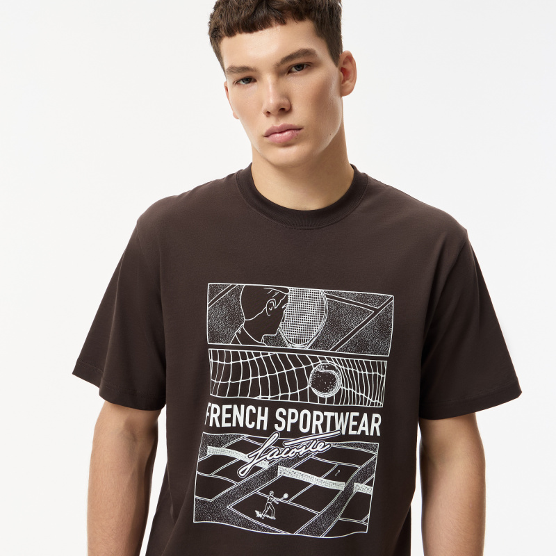 Мужская хлопковая футболка Lacoste