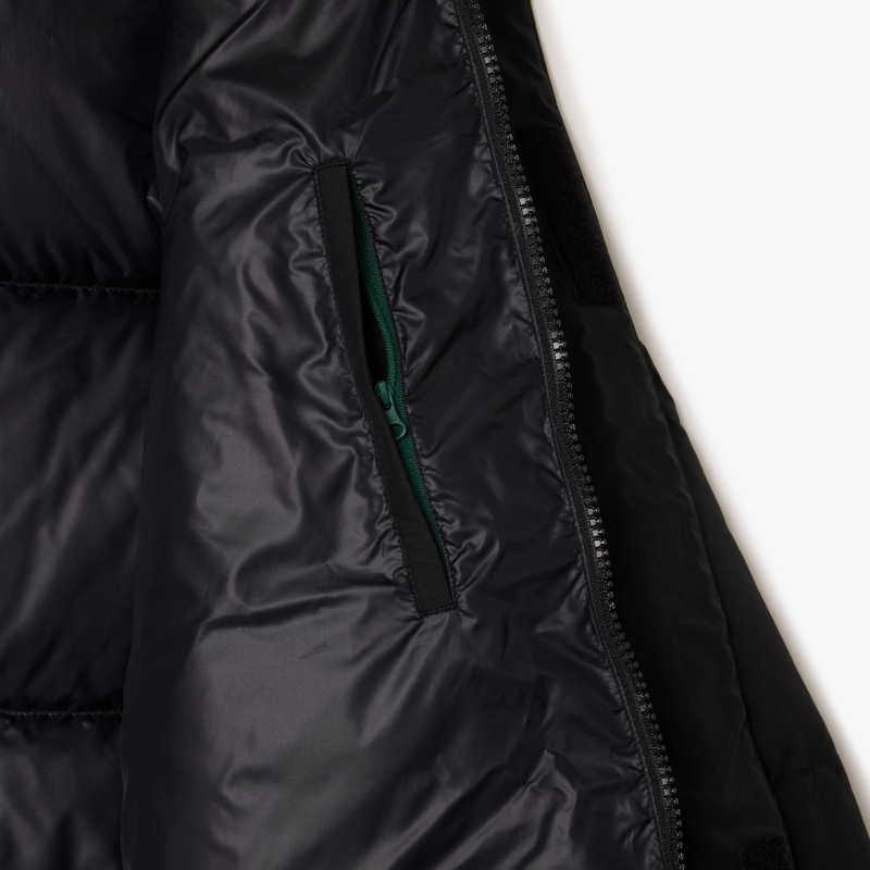 Мужской водонепронецаемый пуховик Lacoste с капюшоном