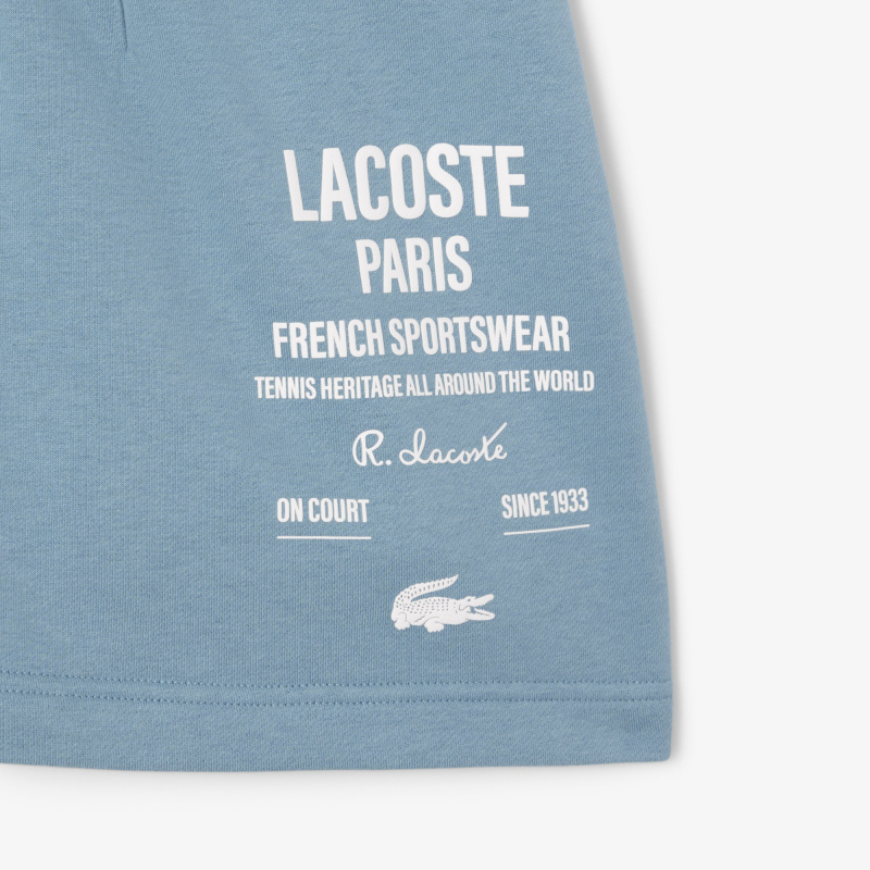 Женские плиссированные флисовые шорты Lacoste
