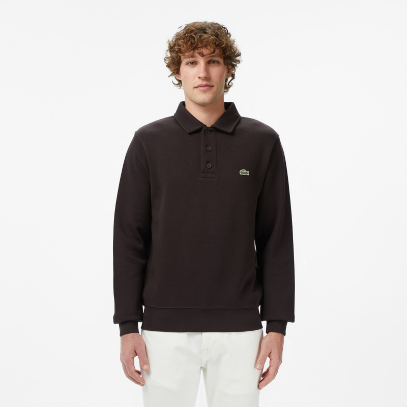 Мужская толстовка Lacoste с воротником-поло из хлопка