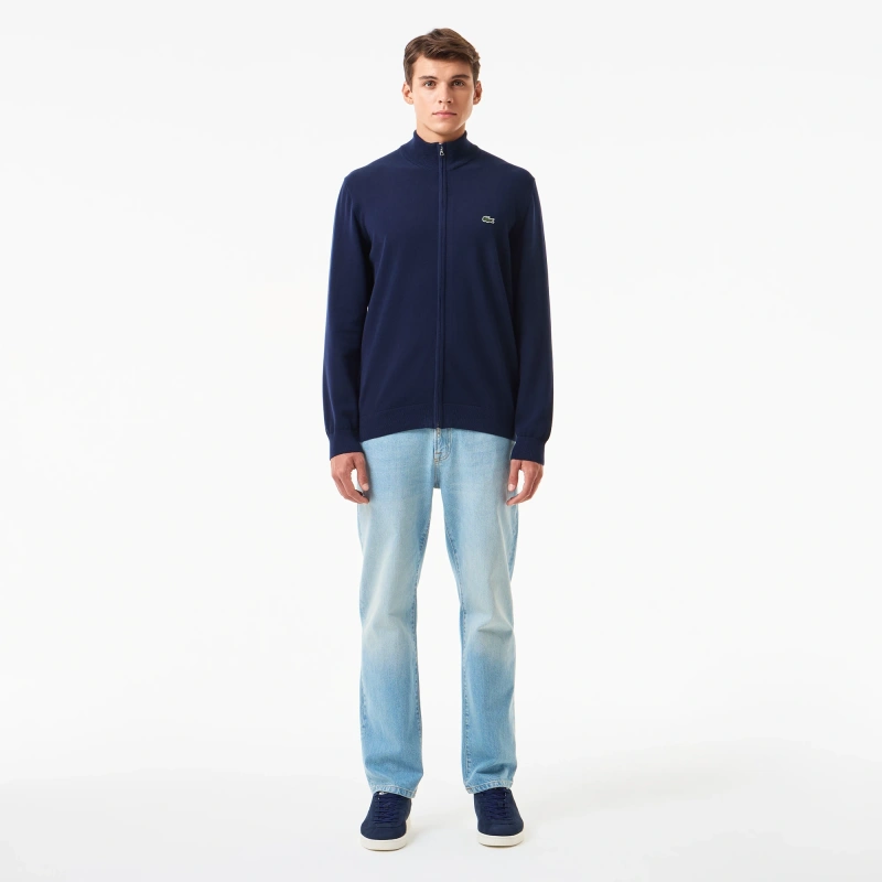 Мужской свитер Lacoste на молнии из органического хлопка