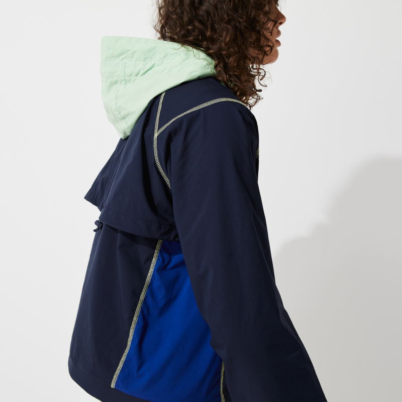 Женская ветровка Lacoste с капюшоном
