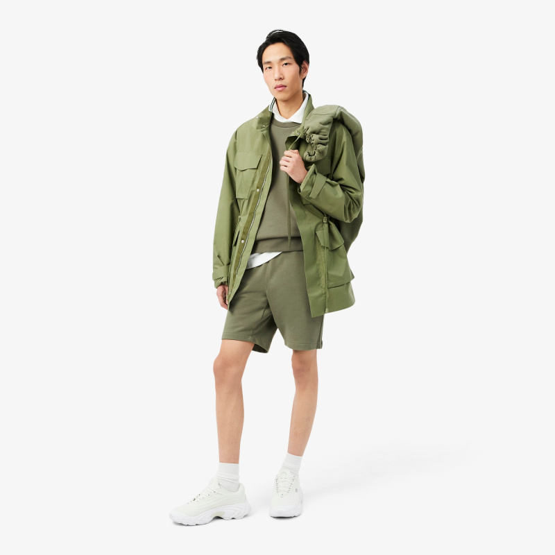 Мужской флисовый свитшот Lacoste классического кроя