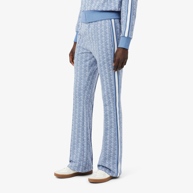 Женские расклешенные спортивные брюки Lacoste с монограммой