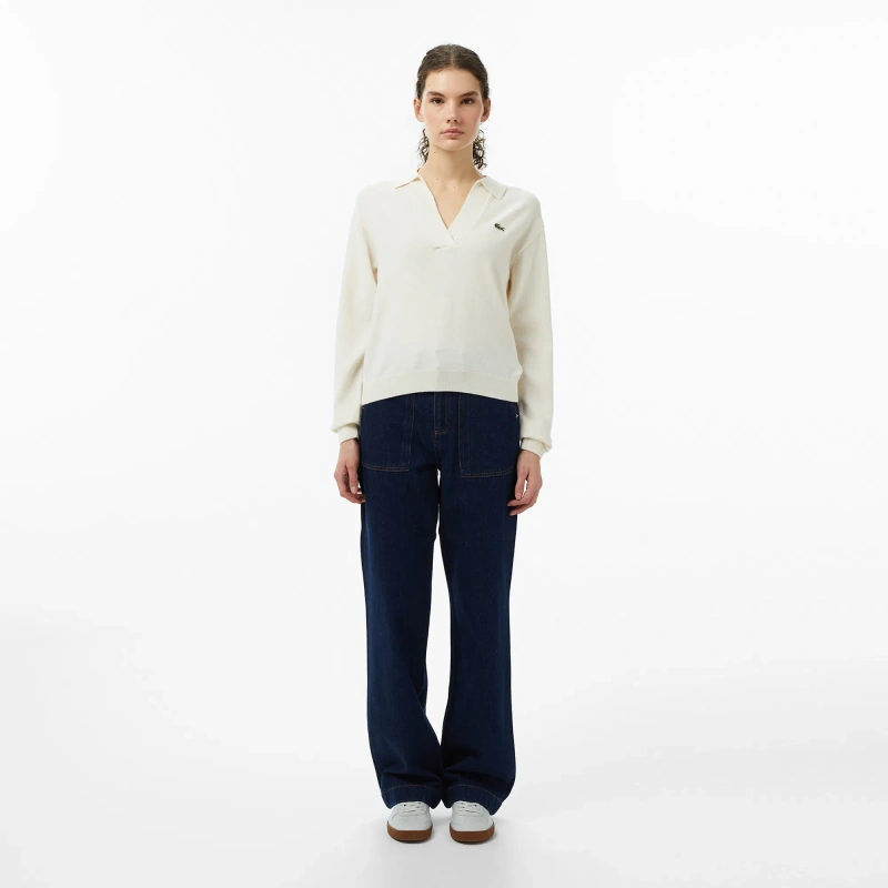 Женский шерстяной свитер Lacoste