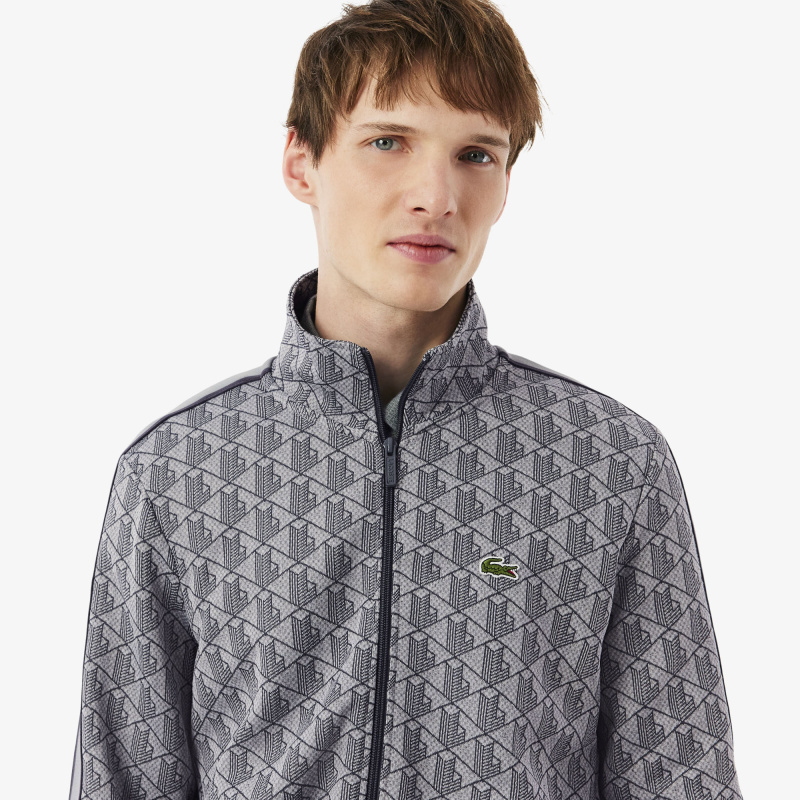 Мужская жаккардовая толстовка Lacoste PARIS с монограммой