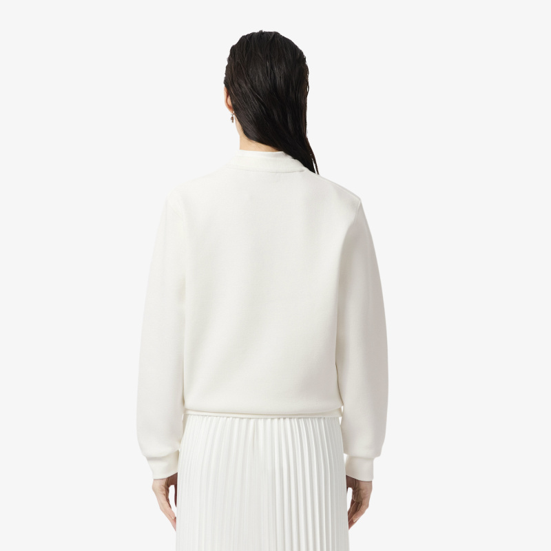 Женский свитшот Lacoste с круглым вырезом и нашивкой