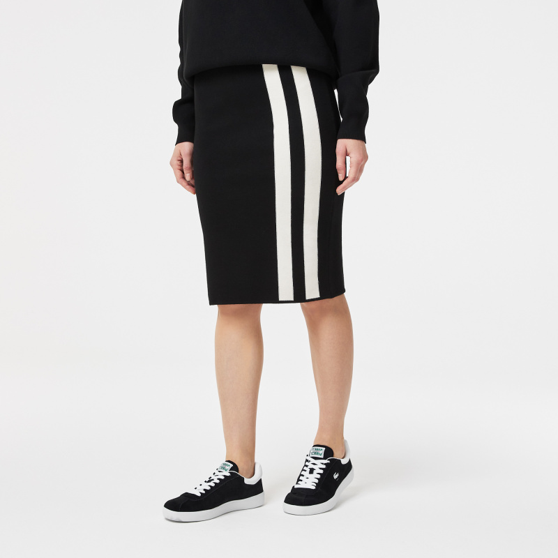 Женская узкая юбка Lacoste с полосой