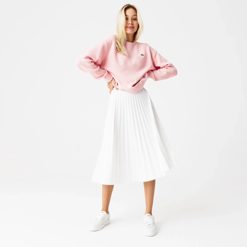 Женская плиссированная юбка Lacoste