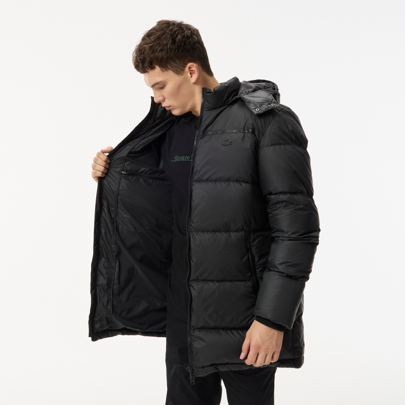 Мужская длинная куртка-пуховик Lacoste