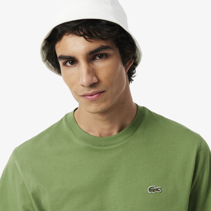 Мужская хлопковая футболка Lacoste с коротким рукавом