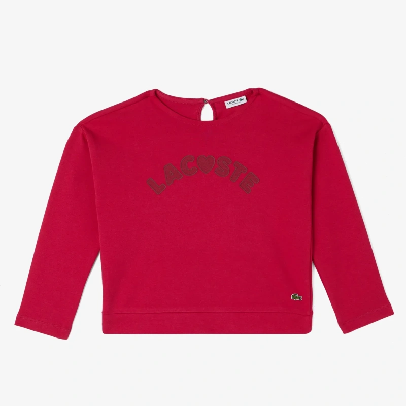 Детская хлопковая футболка Lacoste