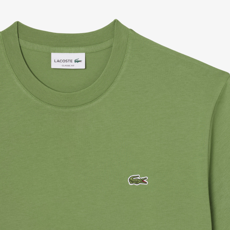 Мужская хлопковая футболка Lacoste с коротким рукавом