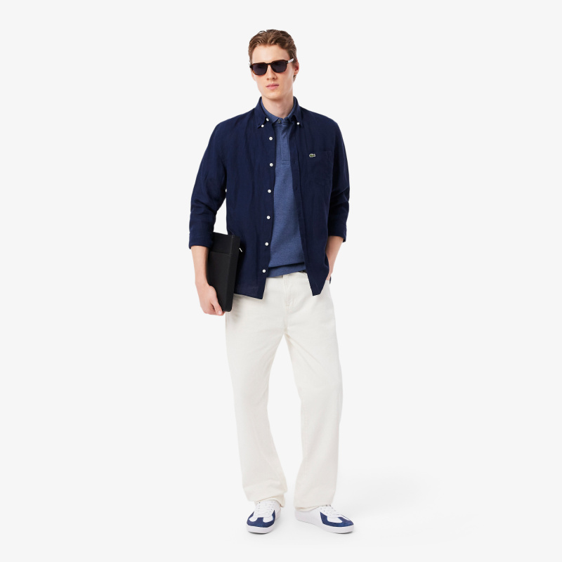 Мужское поло Lacoste PARIS стандартного кроя