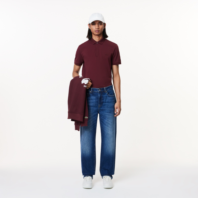 Мужское поло Lacoste PARIS стандартного кроя