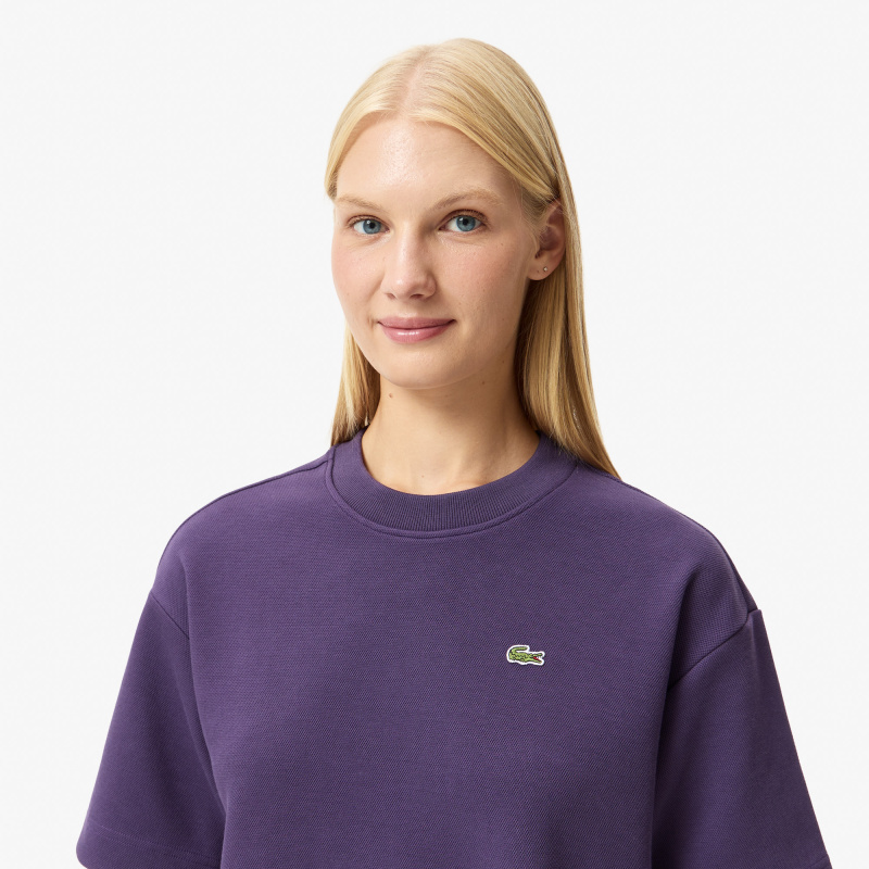 Женская футболка Lacoste оверсайз из органического хлопка