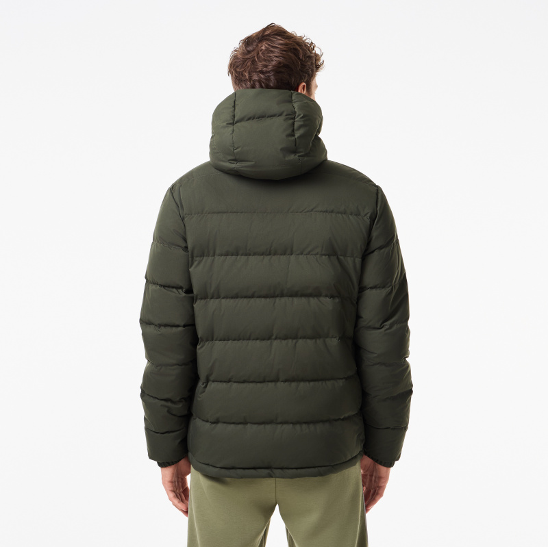 Мужская куртка-бомбер Lacoste на молнии из хлопка