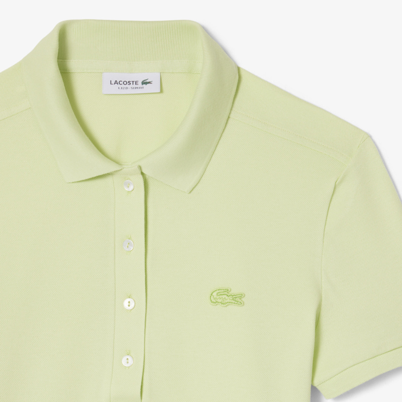Женское поло Lacoste приталенного кроя из эластичного хлопка