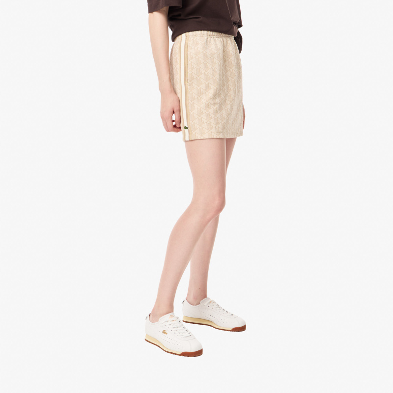 Жаккардовая юбка Lacoste с монограммой