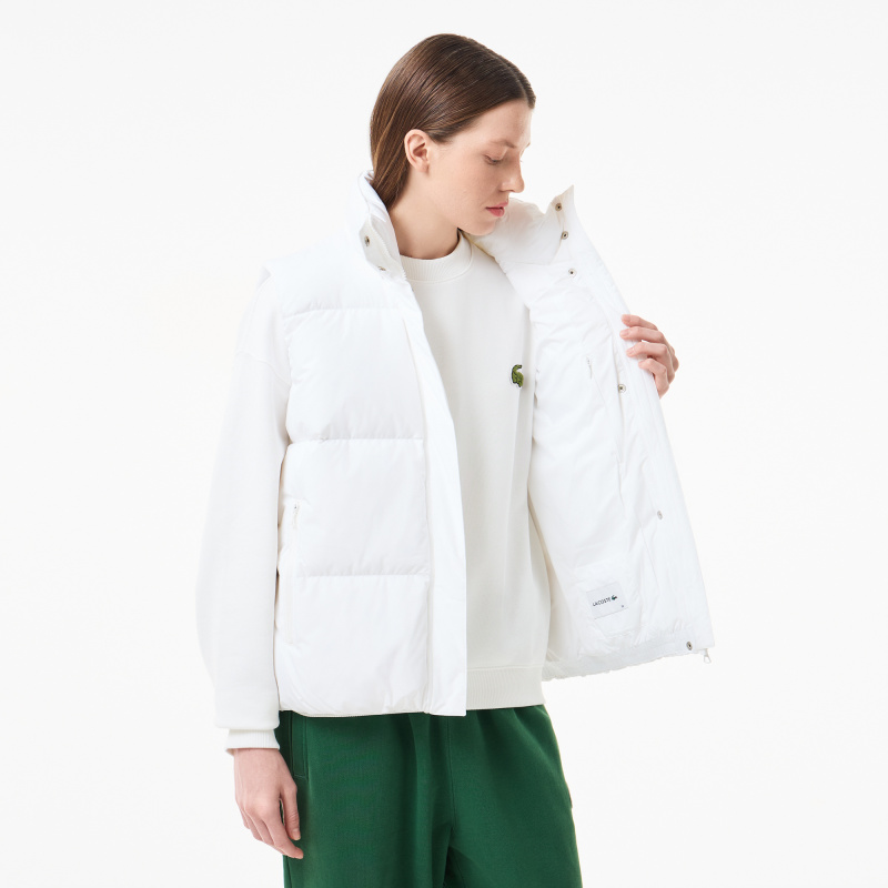 Женский жилет Lacoste с наполнением из смеси пуха и пера