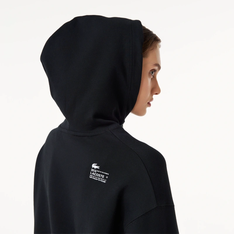 Женская толстовка Lacoste свободного кроя с капюшоном