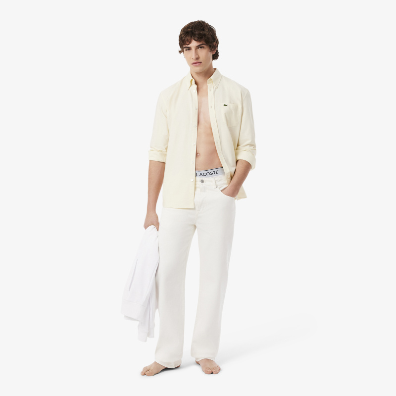 Мужские хлопковые трикотажные трусы-боксеры Lacoste (3шт.)