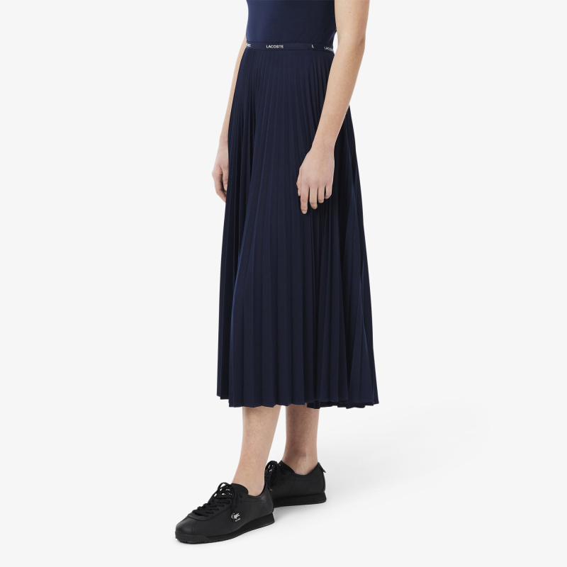 Длинная плиссированная юбка Lacoste с эластичной талией