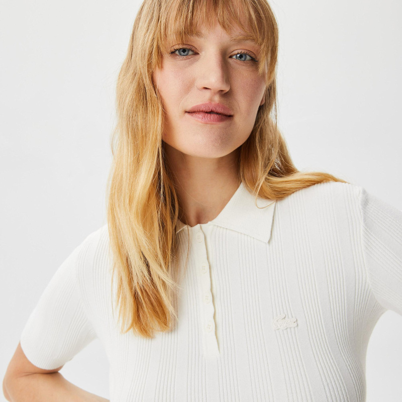 Женское вязаное поло Lacoste Slim Fit