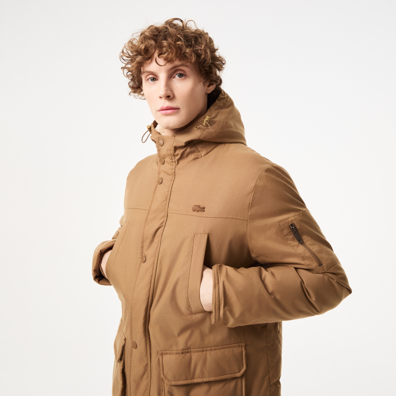 Мужская утеплённая парка Lacoste с капюшоном