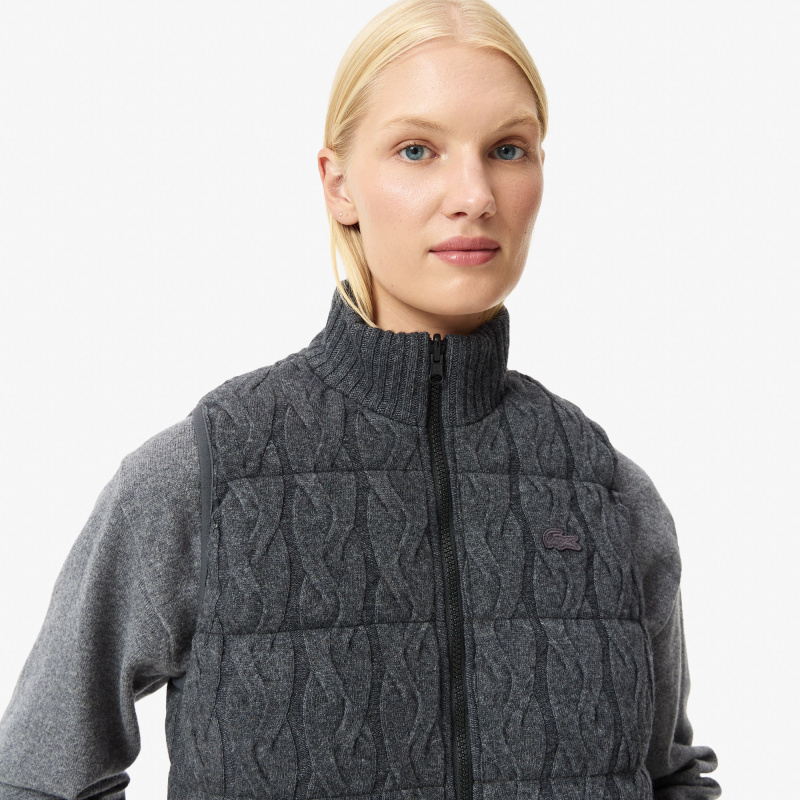 Женский утепленный двусторонний жилет Lacoste