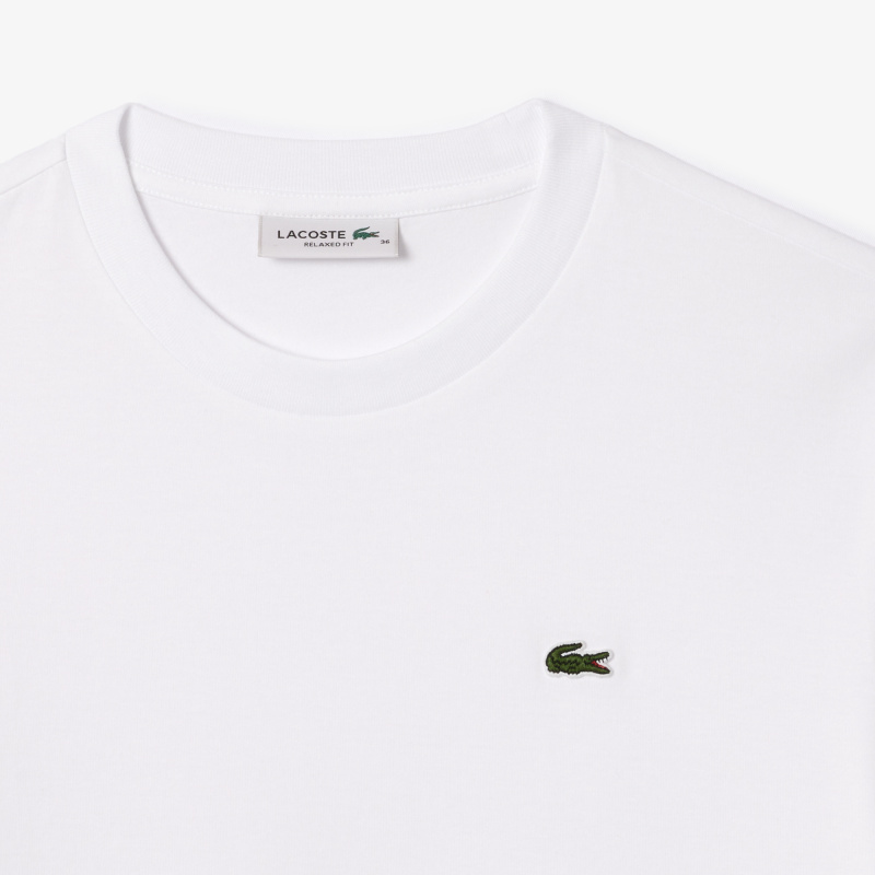 Женская футболка Lacoste свободного кроя из мягкого хлопка