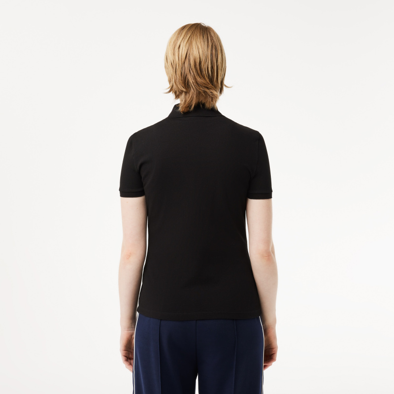 Женское поло Lacoste приталенного кроя из эластичного хлопка