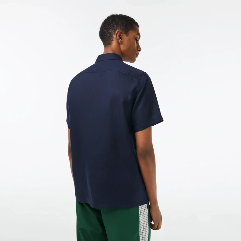 Мужская льняная рубашка Lacoste
