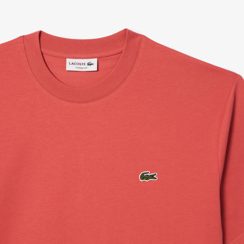 Мужская хлопковая футболка Lacoste с коротким рукавом