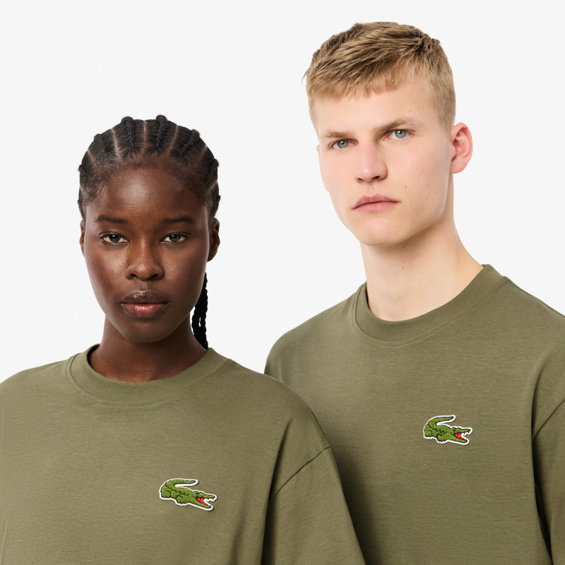 Хлопковая футболка Lacoste унисекс