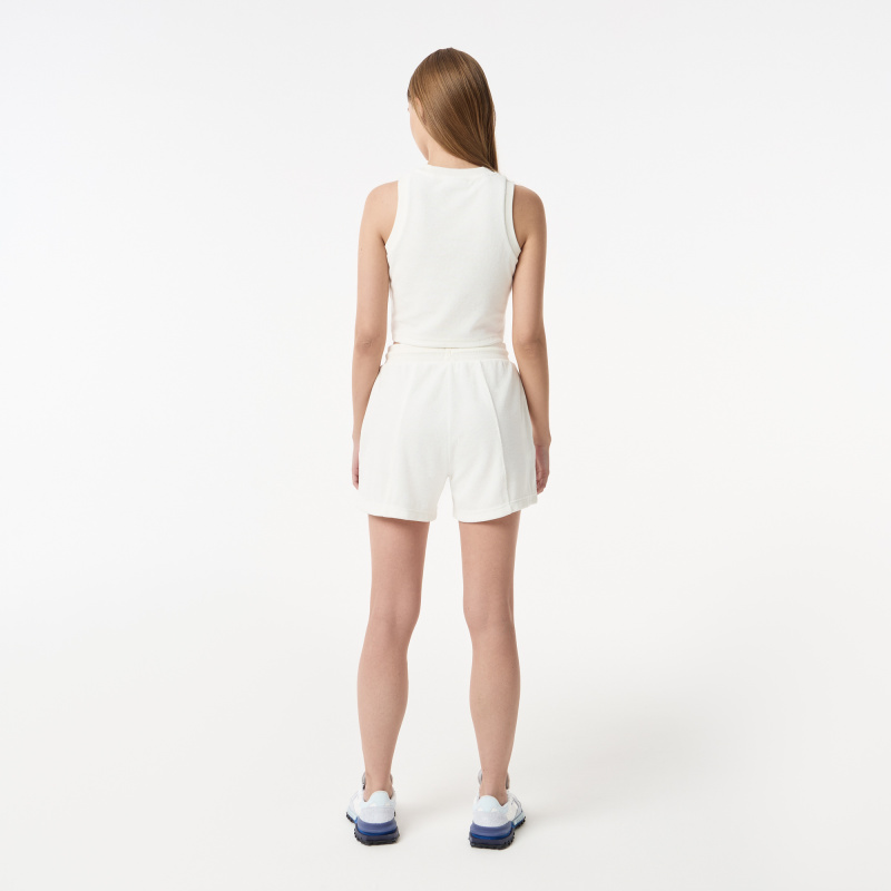 Женские короткие спортивные шорты Lacoste